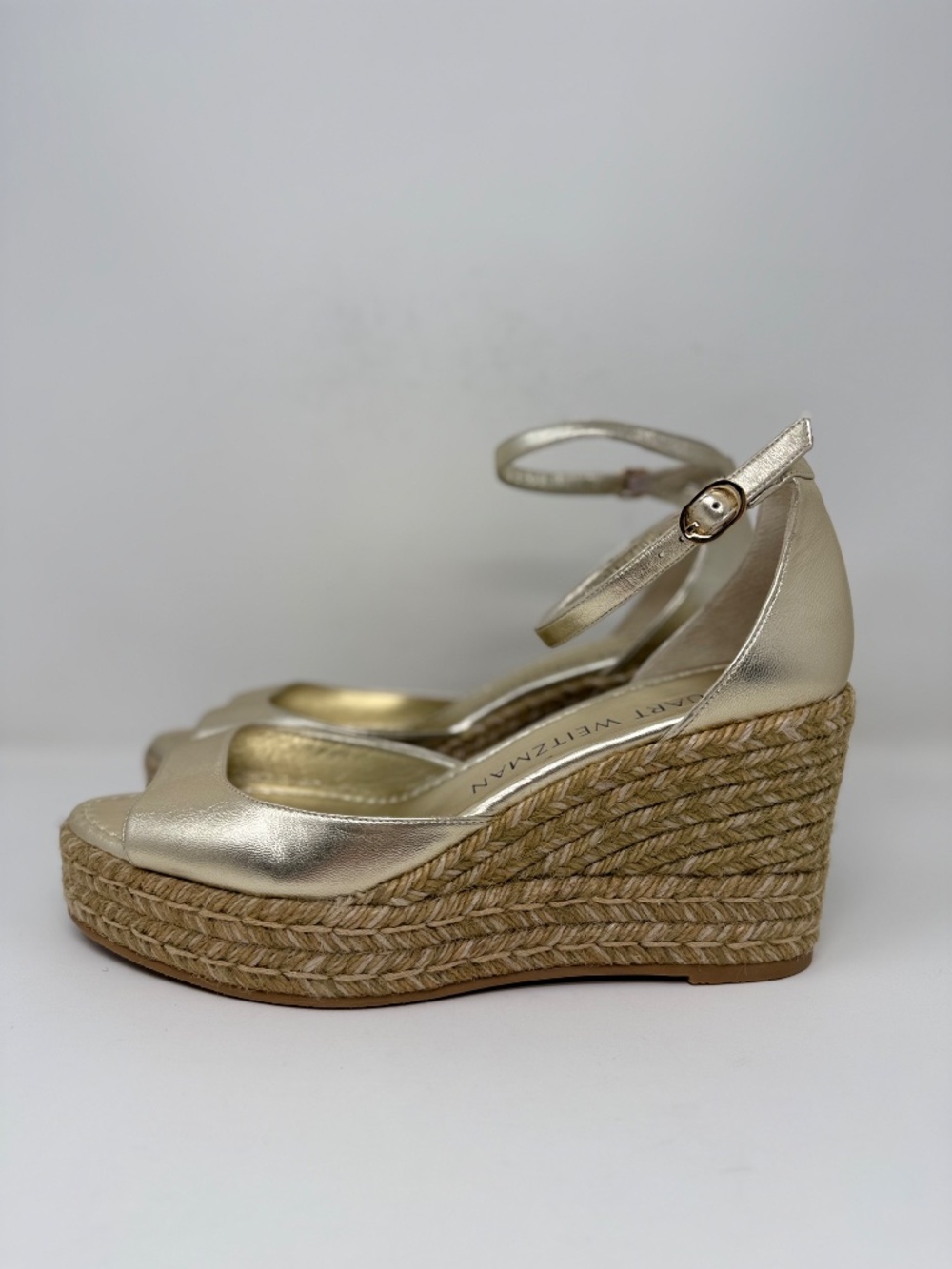 New Stuart Weitzman Distia Espadrille Wedge Sandal Sz 10 - Picture 7 of 13